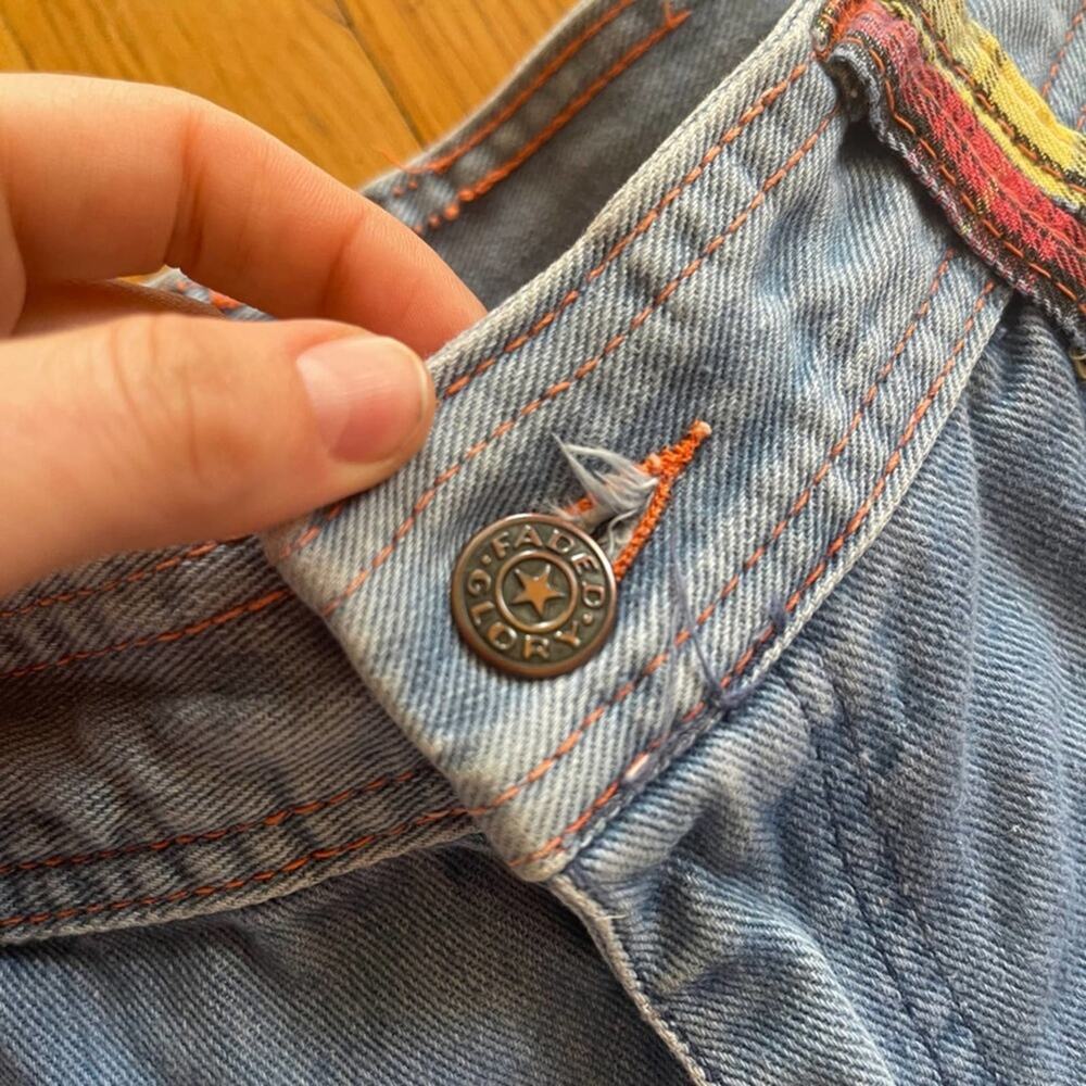 70s Vintage Faded Glory Light Wash Bell Bottoms W… - image 8